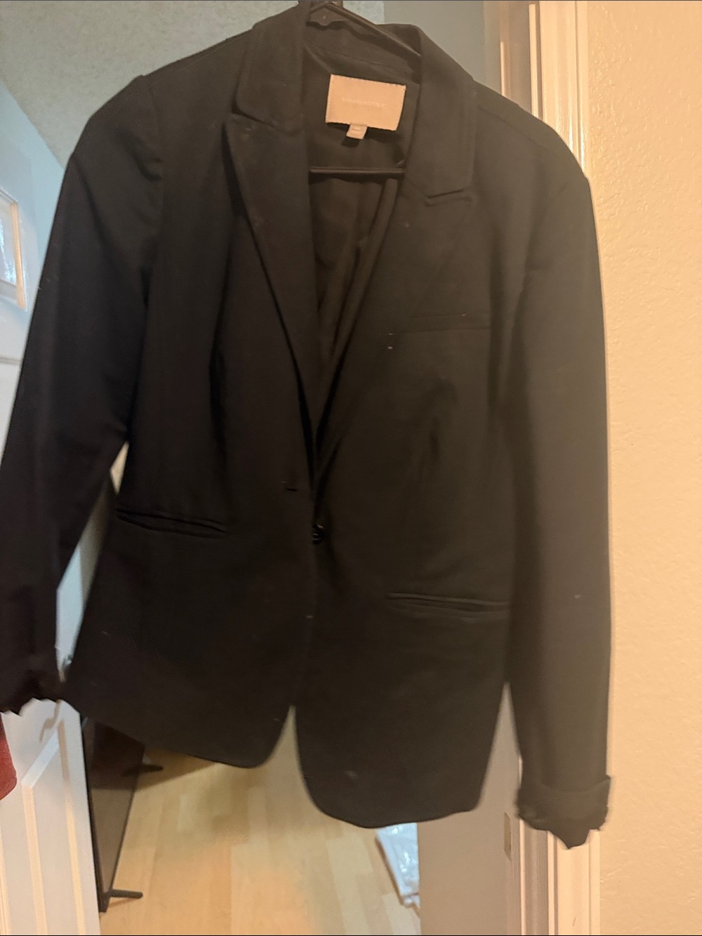 Banana Republic Black Women's Blazer - Tailored Notch Lapel